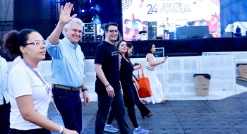 Caiado celebra sucesso do 24º Canto da Primavera